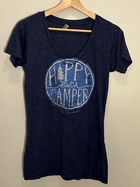 BWCA Happy Camper Ely, MNGraphic Tee - Navy Blue